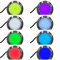 Прожектор светодиодный Aquaviva (LED028-99led) 6W RGB/4M стальная рамка + закладная