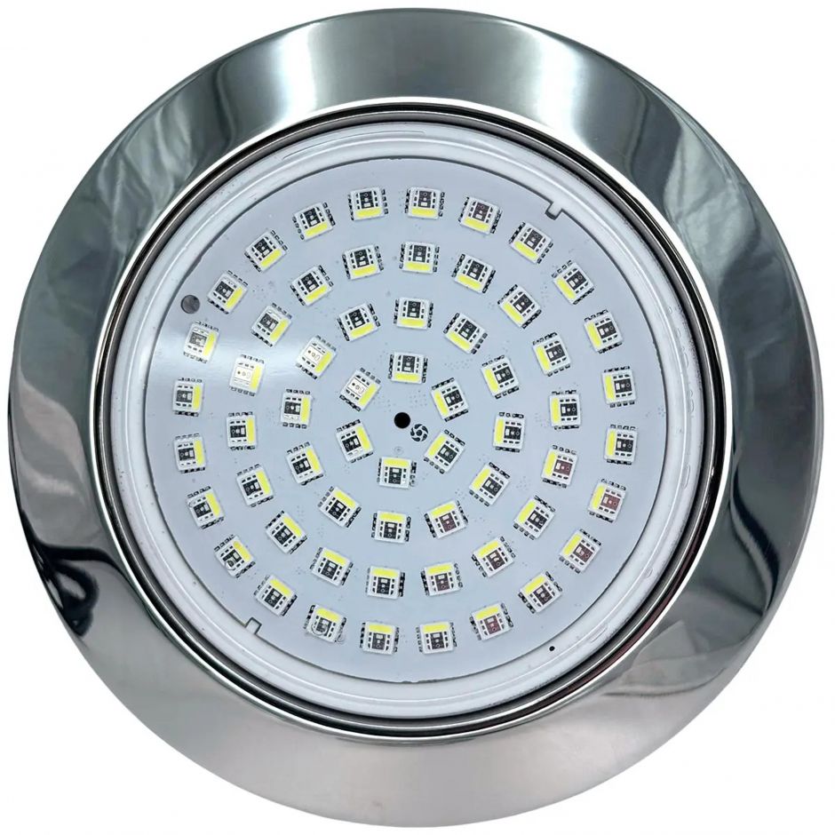 Прожектор светодиодный Aquaviva (LED028-99led) 6W RGB/4M стальная рамка + закладная
