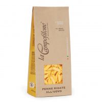 Яичная паста Пенне ригате 250 г, Pasta all’uova Pфenne rigate, La Campofilone, 250 g