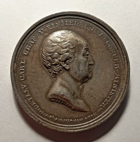 1 талер медаль 1810 Германия RARE Саксония UNC Редкость Серебро 39 мм