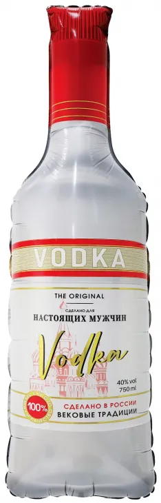 Фигура (37''/94 см) Бутылка, Водка для настоящих мужчин