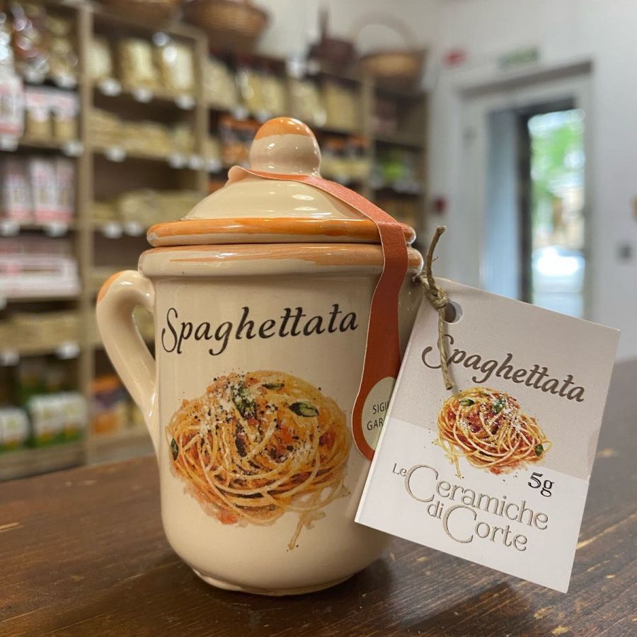 Специи для спагеттаты керамика 5 г, La Corte d Italia. Orcetto Spaghettata 5 g