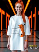 платье-футболка Обнять лисичку