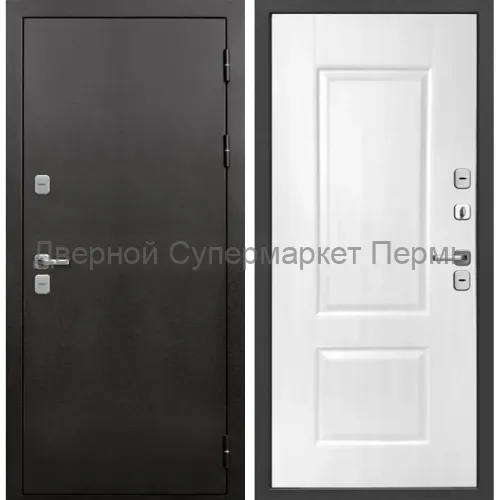 Входная дверь 11 см Термо Букле графит/Белый клен