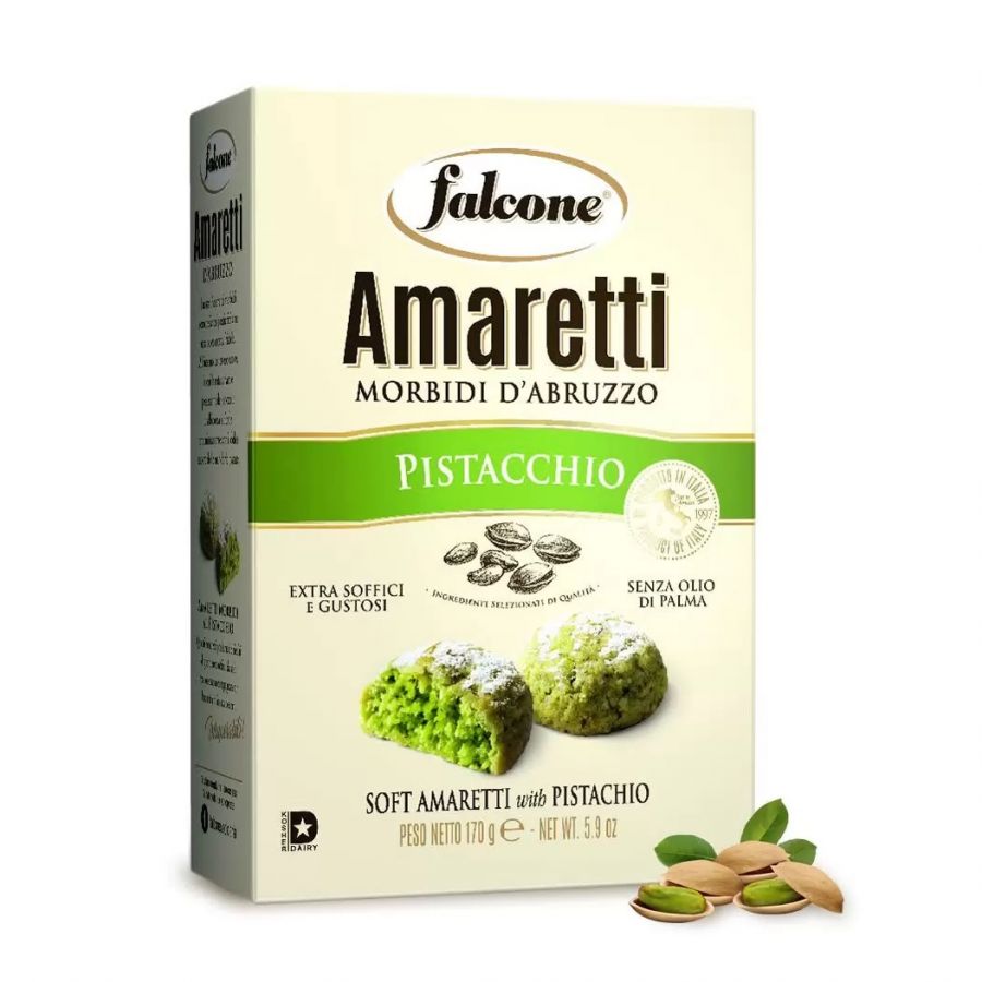 Печенье Амаретти с фисташками Фалконе 170 г,  Amaretti morbidi d'Abruzzo Falcone 170 g