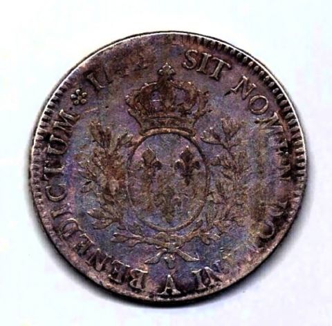 1 экю 1742 Франция Война 1740-1748 Редкий год