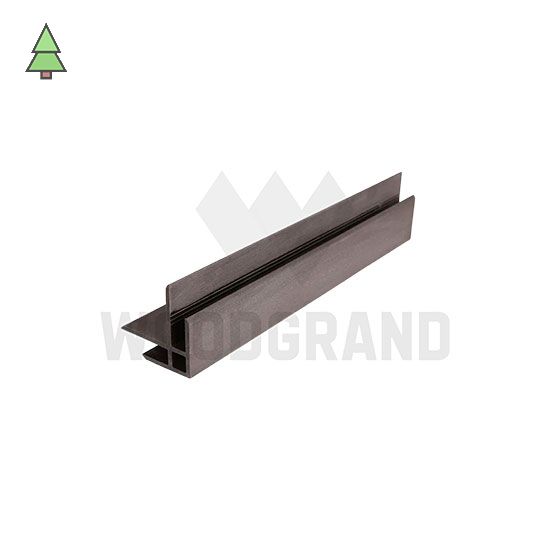 Угол соединительный для фасада из МПК WoodGrand 75*75 мм Венге