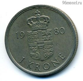 Дания 1 крона 1980 B-В