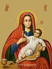 Козельщанская икона Богородицы печатная (холст на дереве)