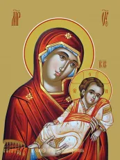 Козельщанская икона Богородицы печатная (холст на дереве)