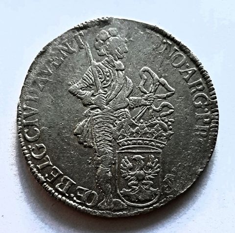 1 дукат 1 талер 1698 Девентер RARE Нидерланды UNC MS Редкость