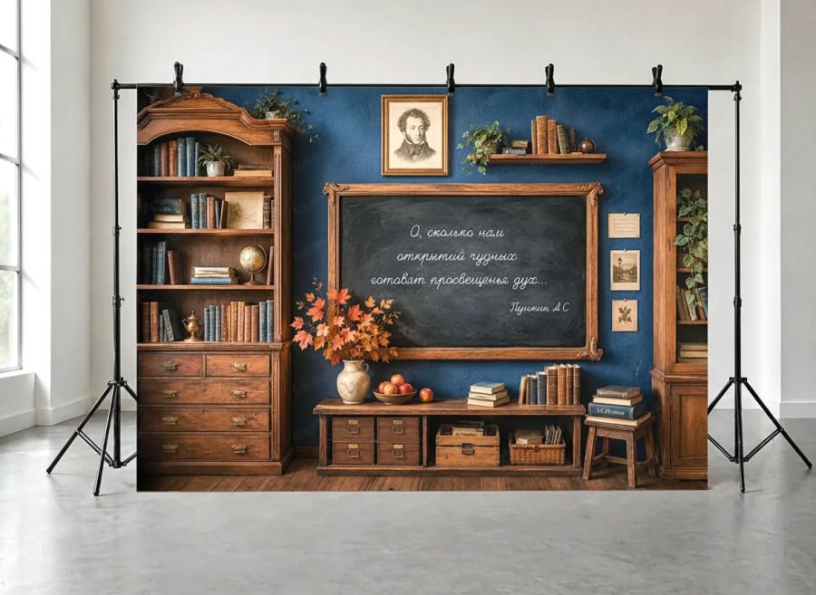Фотофон из неопрена "School wall №58"