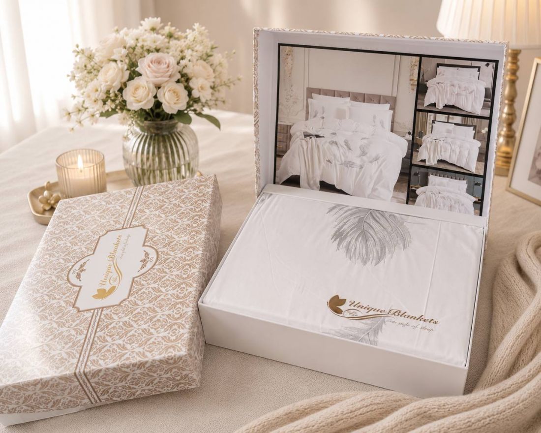 Անկողնային Հավաքածու Ասեղնագործ - Unique Blankets Luxury Set
