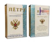 Сигареты - Петр 1 (легкие). Россия, начало 2000е годы. verified