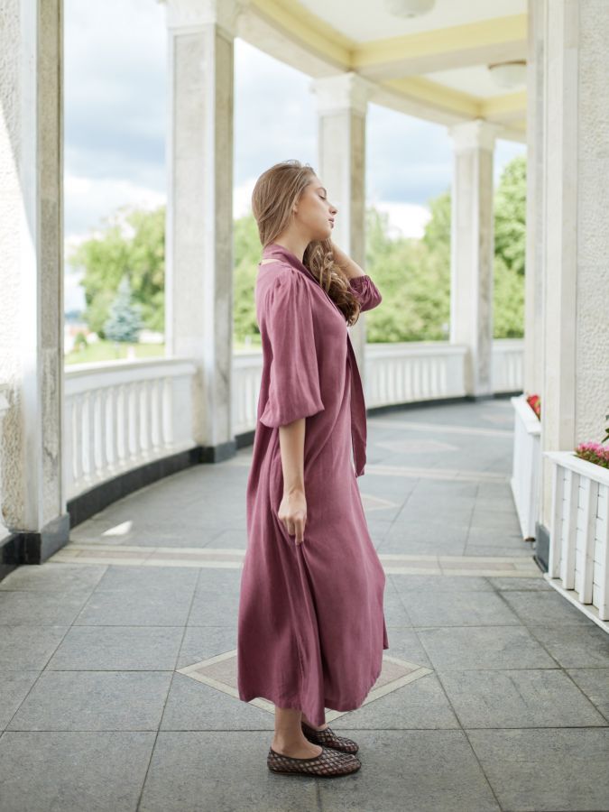 Платье Sera брусничное