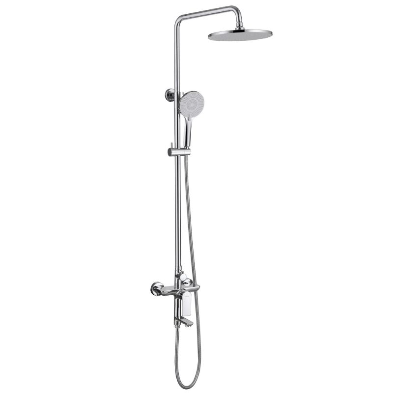 Душевая стойка ABBER Weiss Insel AF8016L с изливом, хром