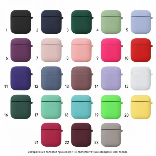 Силиконовый чехол для наушников "Цветной" для AirPods 1/2