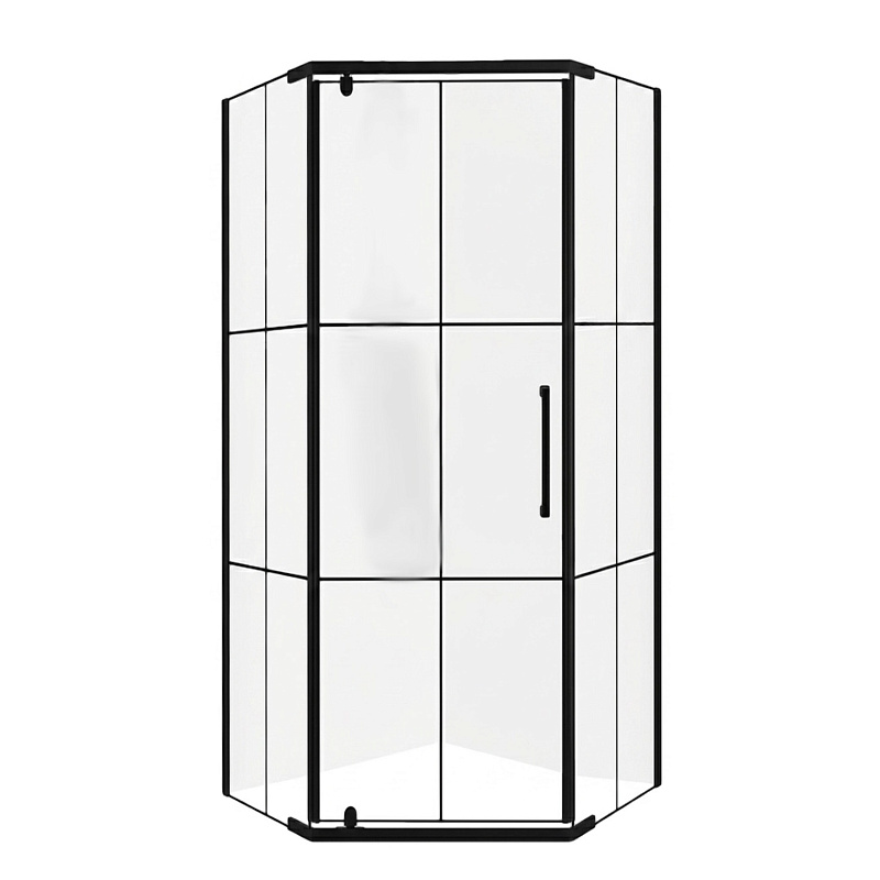 Душевой уголок Loranto 90х90х190 CS-816H-90 цвет черный матовый