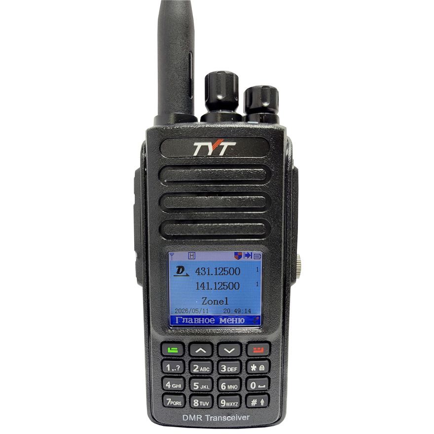 Рация TYT MD-UV390 DMR AES-256 iP67 10 Ватт с Type-C (ревизия - 2603A)