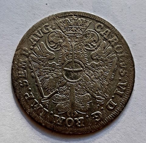 8 шиллингов 1726 Гамбург AUNC Германия