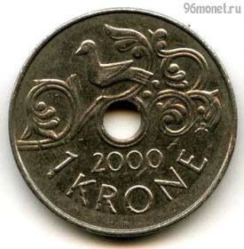 Норвегия 1 крона 2000