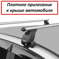 Багажник на крышу Honda Stream (RN6–9; 2006-2014), Lux, аэродинамические дуги (53 мм)