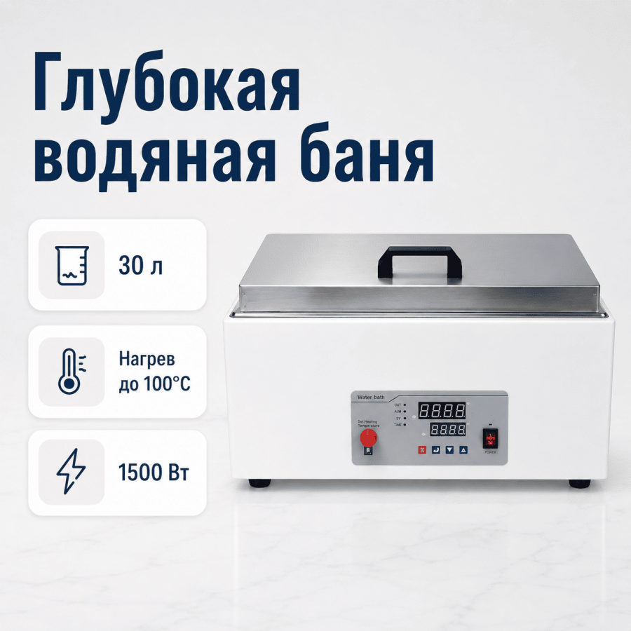 Глубокая водяная баня Labdevices-30D на 30 литров