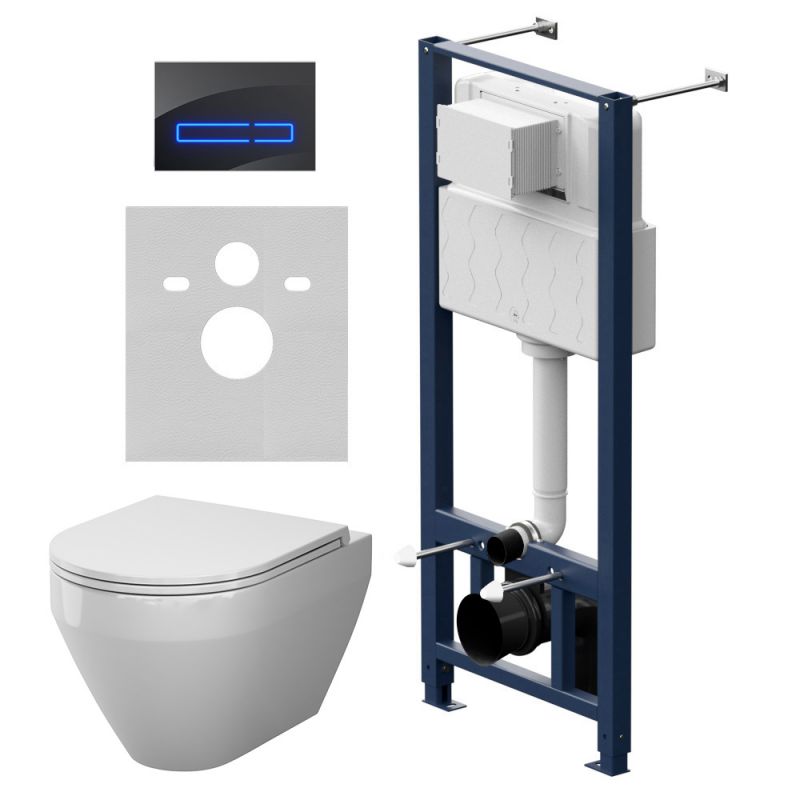 Инсталляция с подвесным унитазом Aquaspin и клавишей Touchless AM.PM Spirit V2.0 IS450A38.701900