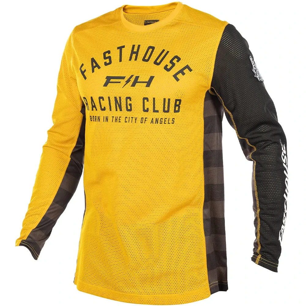 FastHouse Grindhouse Air-Cooled Club LS Marigold джерси для мотокросса