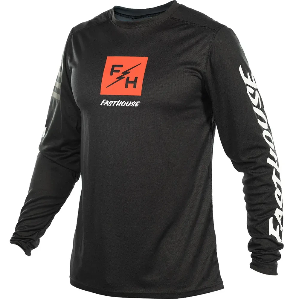 FastHouse Carbon Echo LS Black джерси для мотокросса