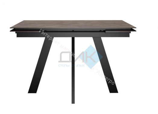 Стол Dikline DM120 Хромикс бронза/опоры черные