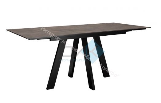 Стол Dikline DM120 Хромикс бронза/опоры черные