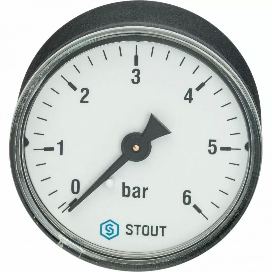 Манометр аксиальный Stout (корпус ? 50 мм) SIM-0009-500608