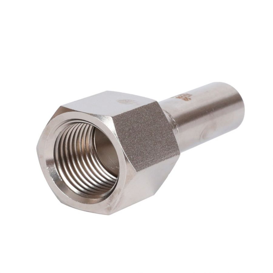 Пресс-вставка из нержавеющей стали ZEISSLER с ВР резьбой 15х1/2" мм