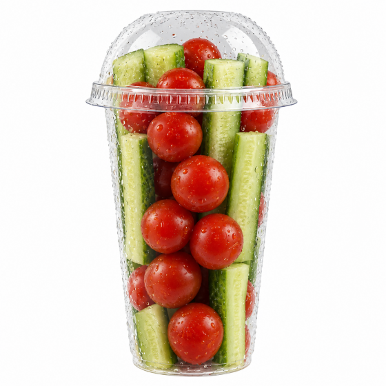 Овощной стаканчик: черри, огурец 250г