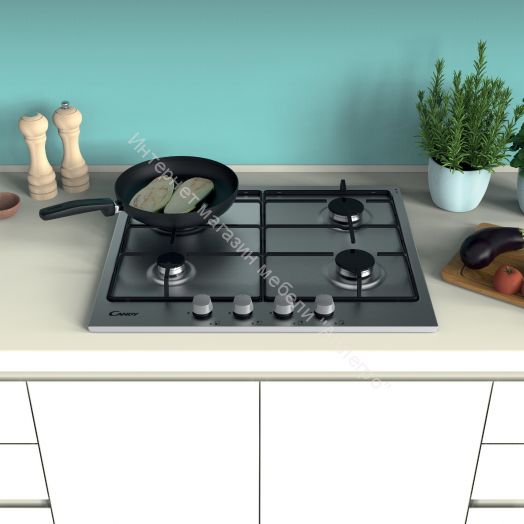 Газовая варочная панель CANDY CHW6BRX нержавеющая сталь