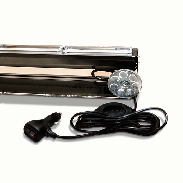 Балка двух сторонняя светодиодная, стробоскоп АH-118COB желтая (оранжевая), длинна 118 см