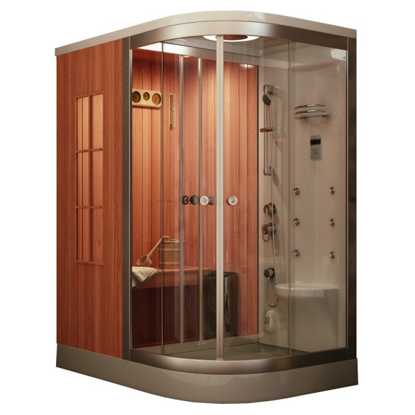 Изображение Душевая кабина Frank F901 L 170х110 с финской сауной