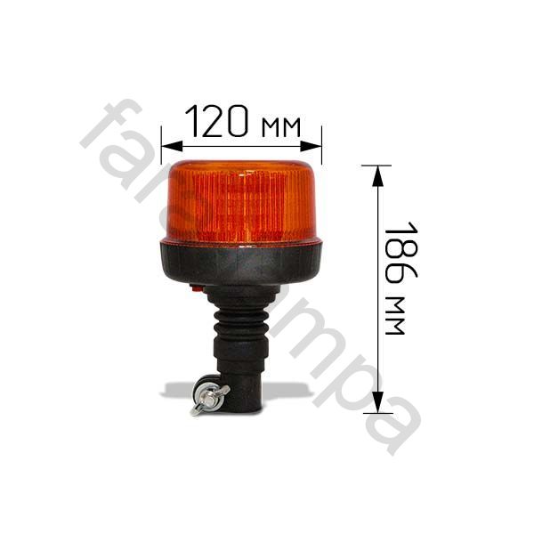Маяк проблесковый светодиодный DIN кронштейн