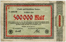 Германия. Нотгельд г. Ахен 500.000 марок 1923