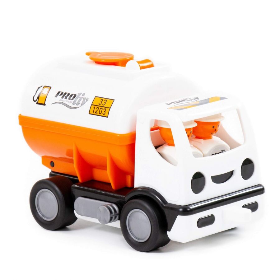 Автомобиль с цистерной "Мой первый грузовик" "PROliv" (оранжевый) (в сеточке)