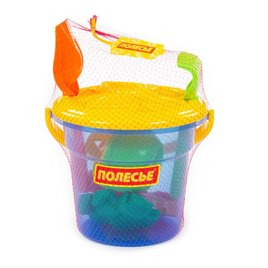 Набор №320: ведро "Макси", сито "Бабочка", лопата №6, грабли №6, формочки (тигр + мамонт + динозавр №1 + динозавр №2), лейка малая №4