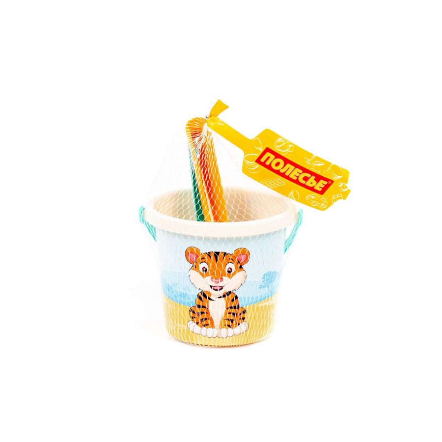 Набор №656 сафари: ведро малое с наклейкой, совок №2, грабельки №2