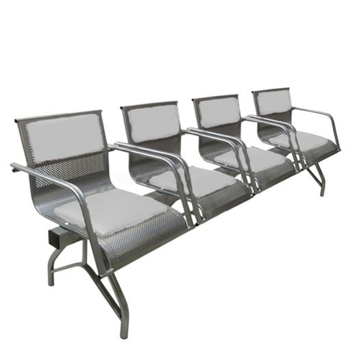 Многоместная секция Стайл-М, 4-х местная (Белая)