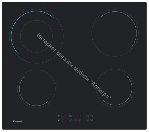 Встраиваемая электрическая варочная панель Candy CH 64 DCT