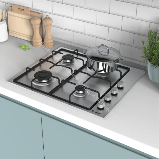 Газовая варочная панель CANDY CHW6LX нержавеющая сталь