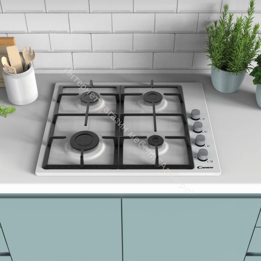 Газовая варочная панель CANDY CHG6LW белая