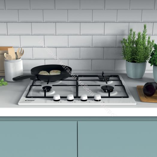 Газовая варочная панель CANDY CHW 6 BR WW белая