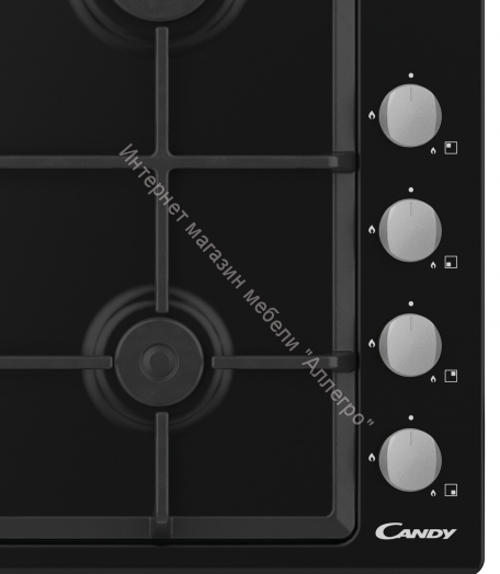 Газовая варочная панель Candy CHG6LB черный