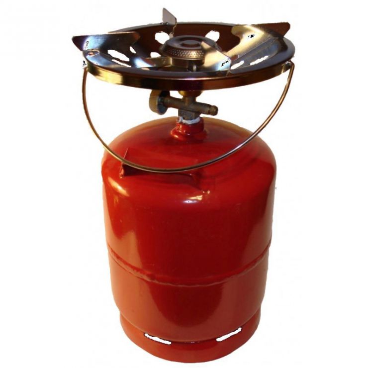 Плита газовая туристическая "Кемпинг" баллон 8л